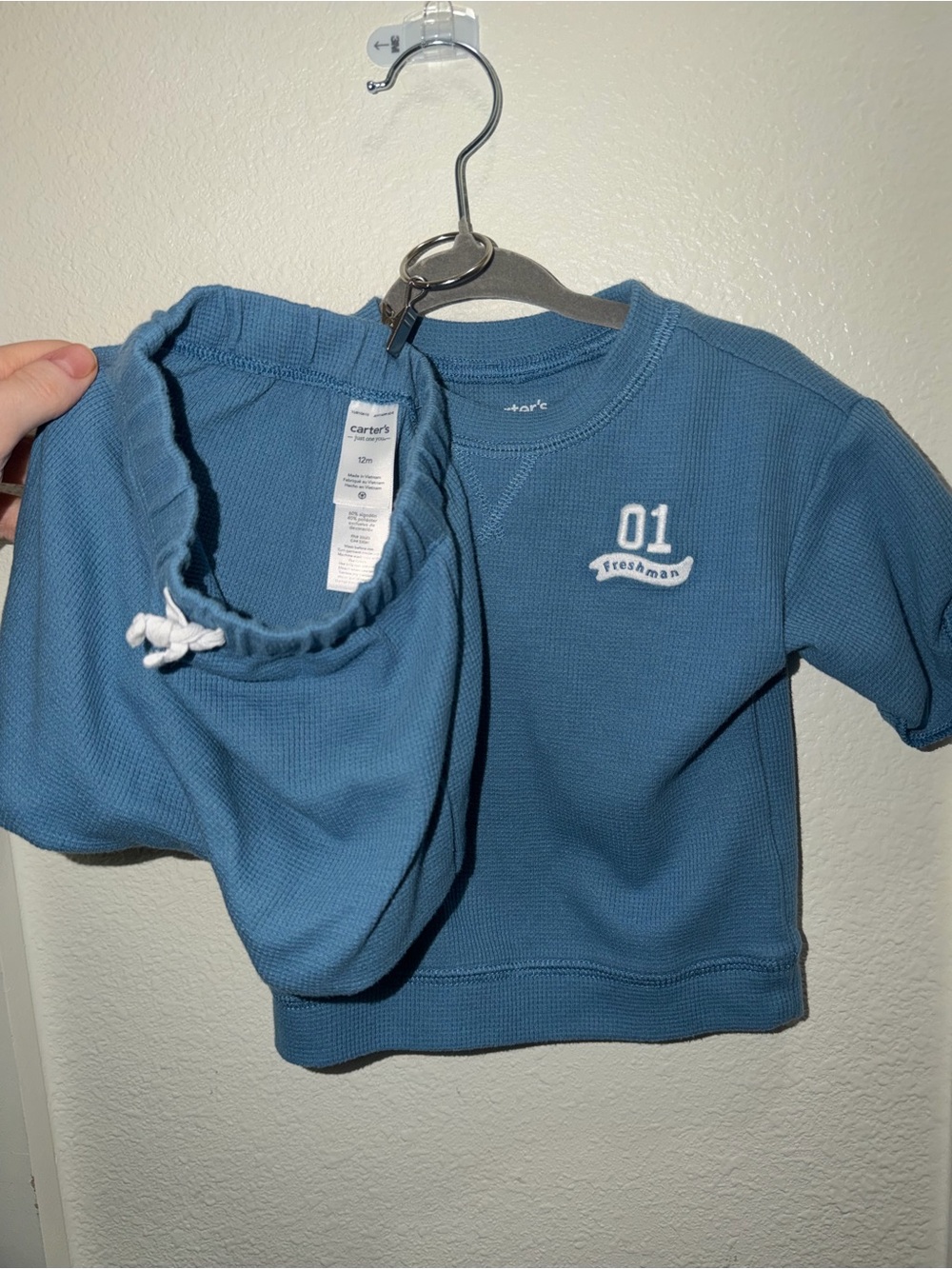 Carter's Blue '01 Freshman' Set Top & Shorts
